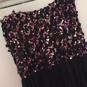 Cute semi Formal Black sequin dress